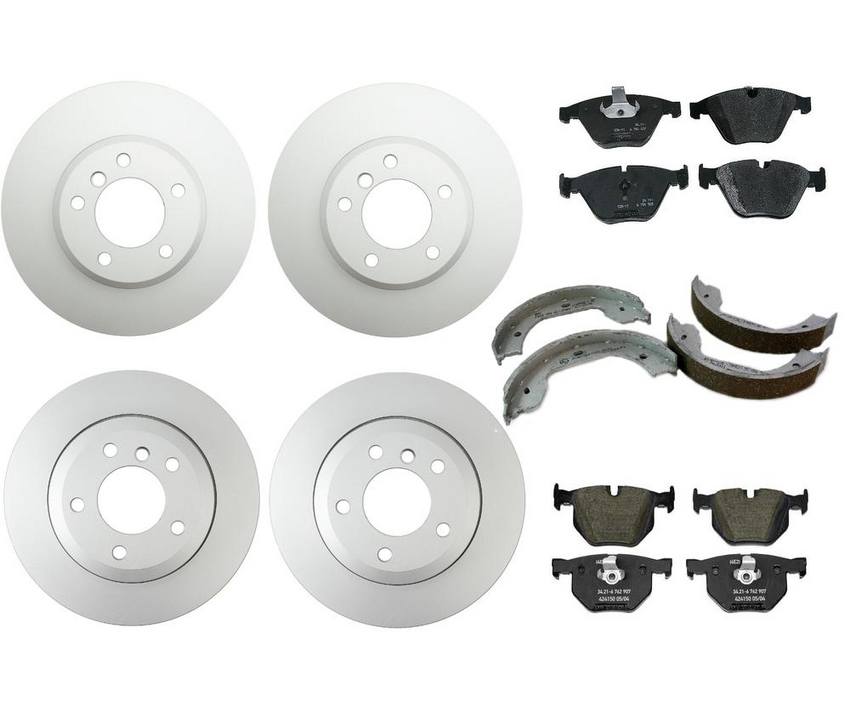 BMW Brake Kit - Pads and Rotors Front &  Rear (324mm/320mm)